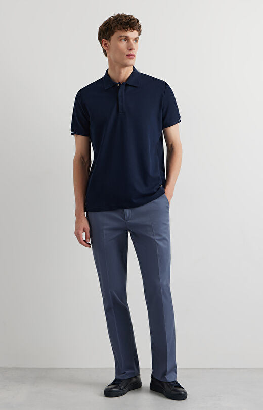 -stalowo-niebieskie spodnie VISTULA