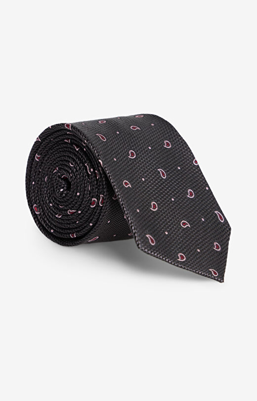 Jedwabny krawat w mikrowzór