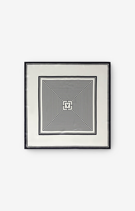 Jedwabna apaszka w paski