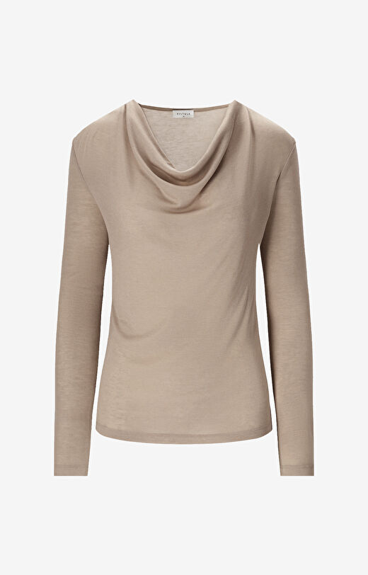 Bluzka z drapowanym dekoltem