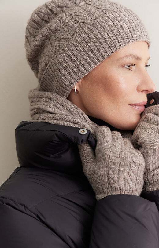 Dzianinowa czapka typu beanie