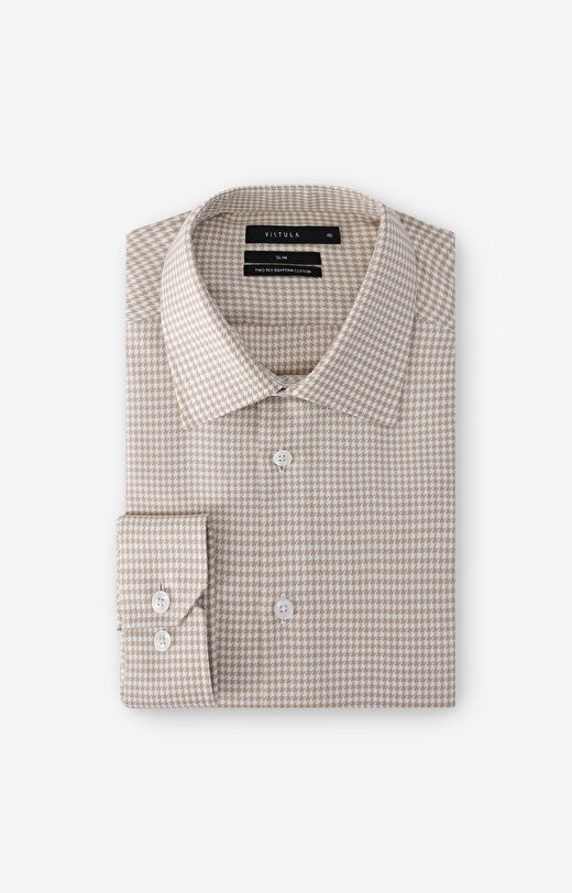 Koszula slim w mikrowzór