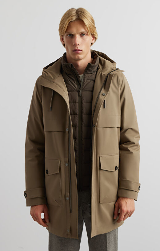 Puchowa parka