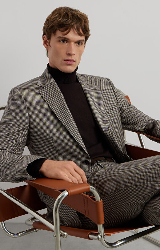 Marynarka super slim w kratę do garnituru - Mix&Match