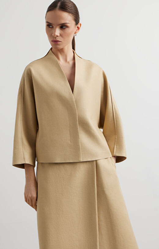 Lniana marynarka regular