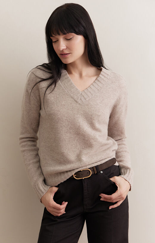 Sweter v-neck