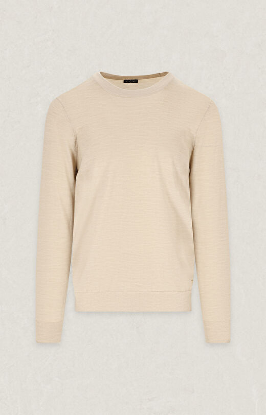 Gładki sweter round neck