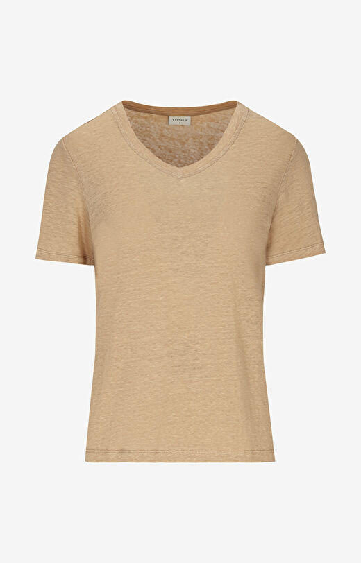 Lniany t-shirt