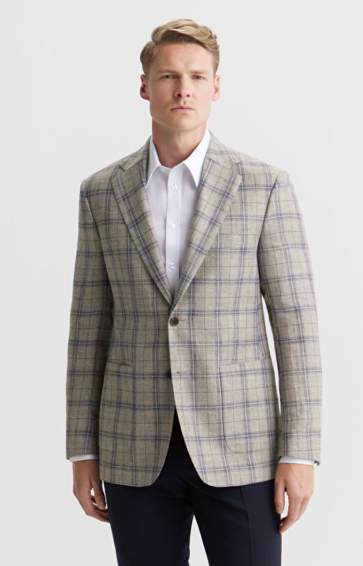 Marynarka super slim w kratę