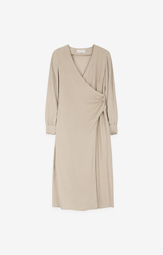 Kopertowa sukienka z wiskozy