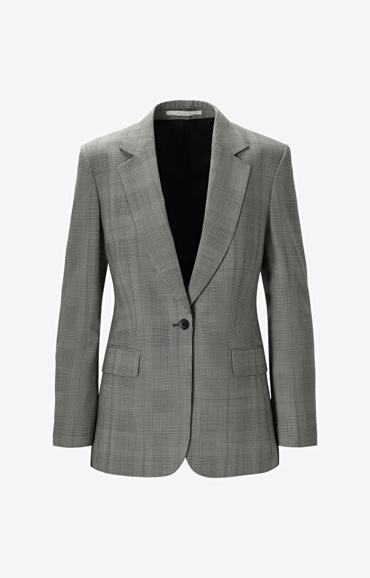 Marynarka slim w kratę do garnituru - Mix&Match