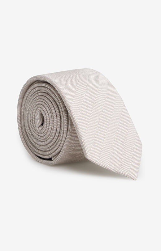 Krawat z mieszanki wełny i jedwabiu
