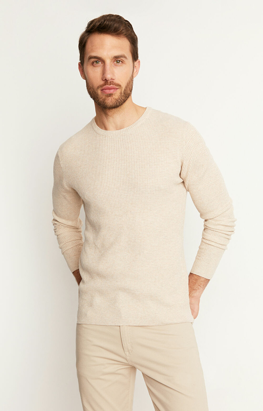 Bawełniany sweter  round-neck