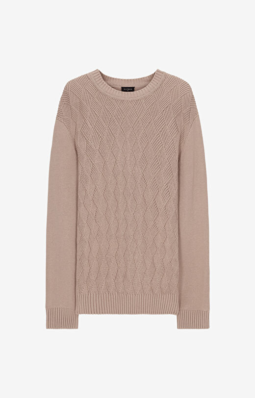 Sweter w strukturalny wzór