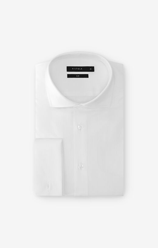 Koszula slim w mikrowzór