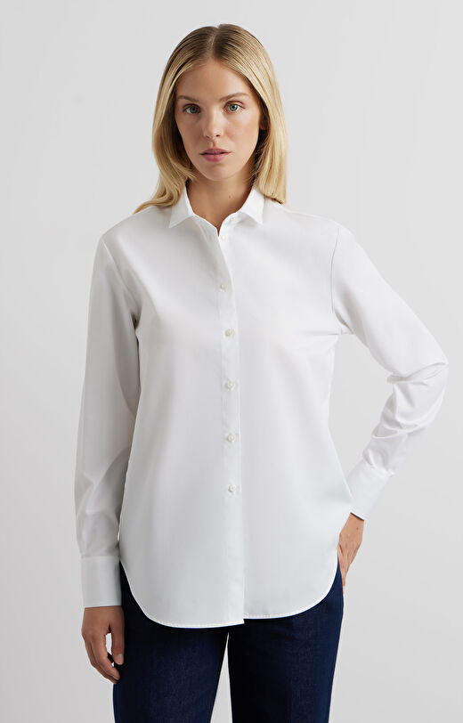 Koszula slim z rozcięciem