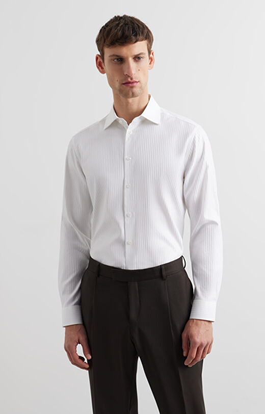 Koszula slim w prążek