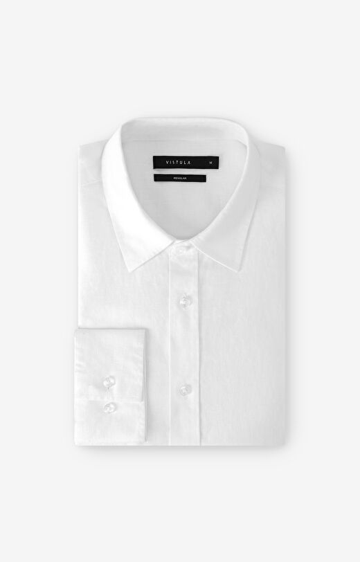 Lniana koszula regular