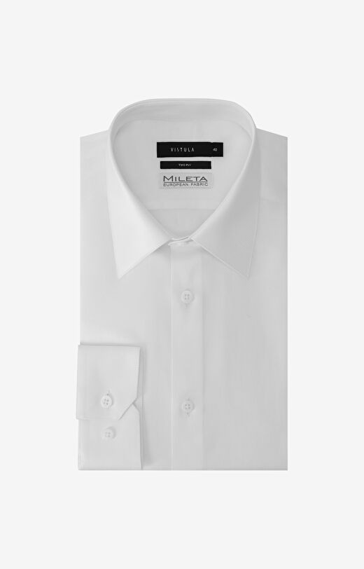 Koszula slim w diagonalny wzór