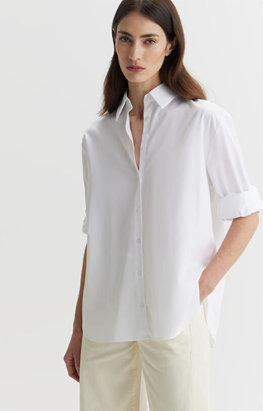 Biała koszula oversize