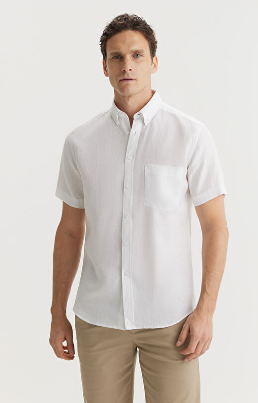 Koszula slim fit z kieszonką