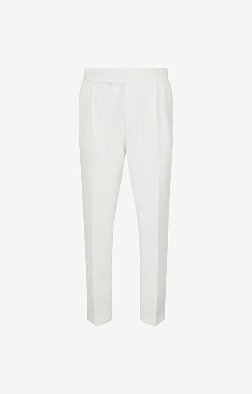 Spodnie lniane regular fit do garnituru - Mix&Match