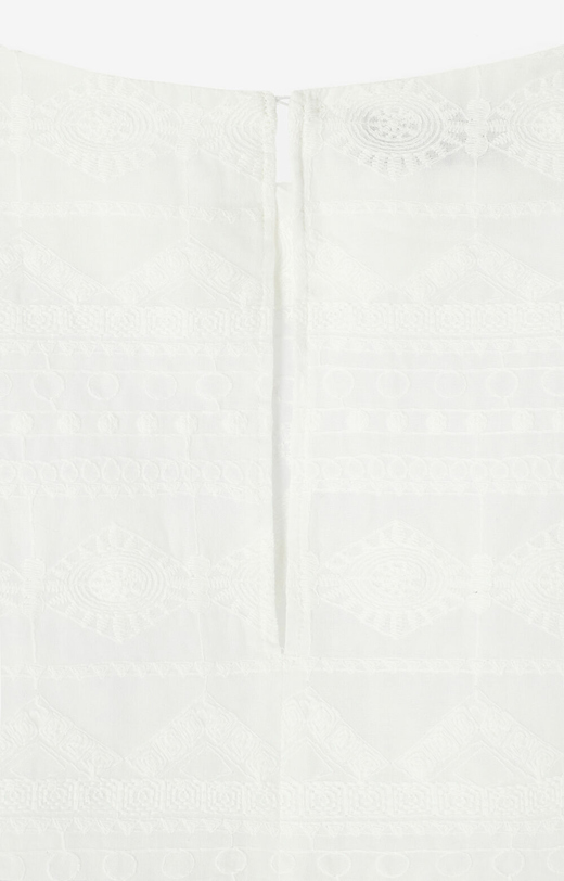 Bluzka z haftowanej tkaniny