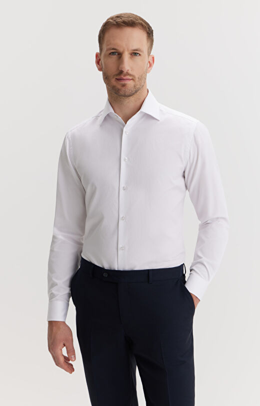 Biała koszula slim fit