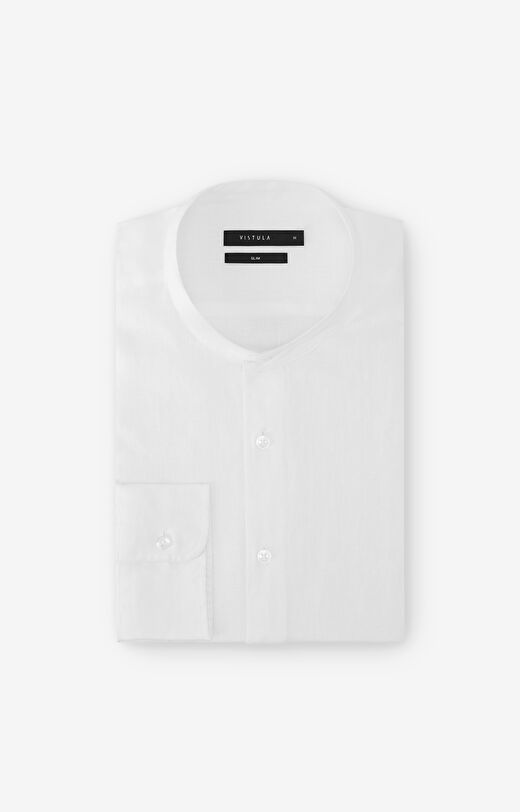 Koszula lniana slim fit