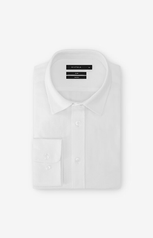 Koszula slim fit w mikrowzór