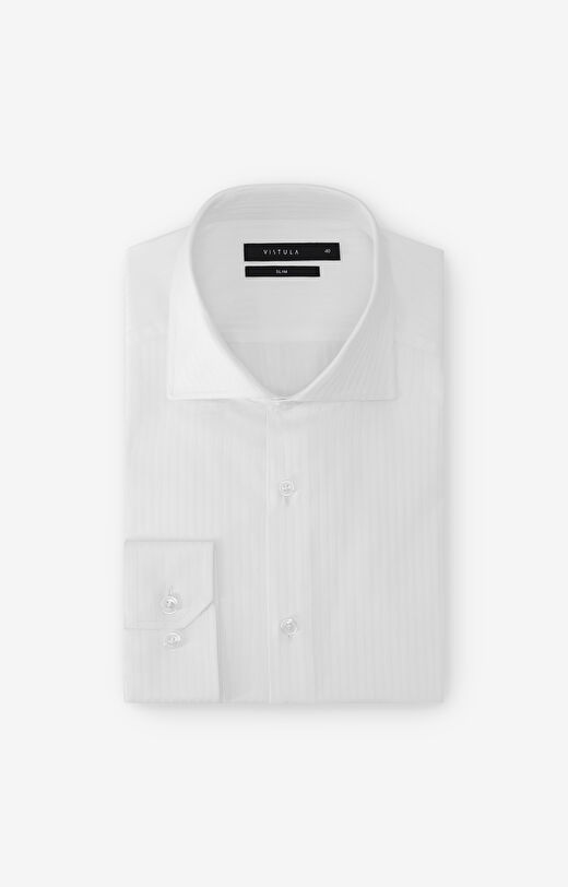 Koszula slim fit w prążek