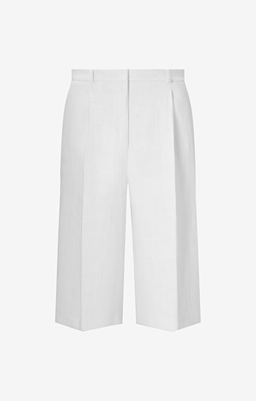 Lniane szorty relaxed fit do garnituru - Mix&Match