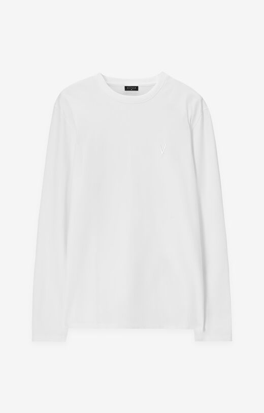 Gładki longsleeve z logo