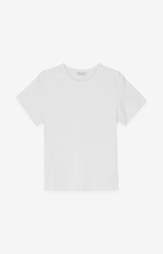 Gładki t-shirt slim fit