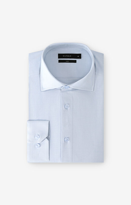 Koszula slim w mikrowzór