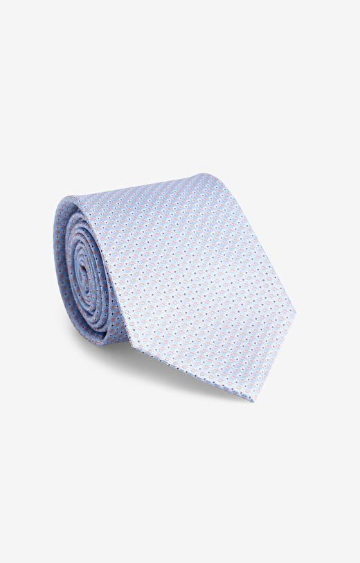 Jedwabny krawat w kropki