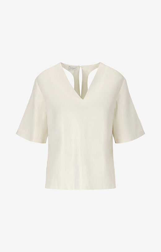 Lniana bluzka regular