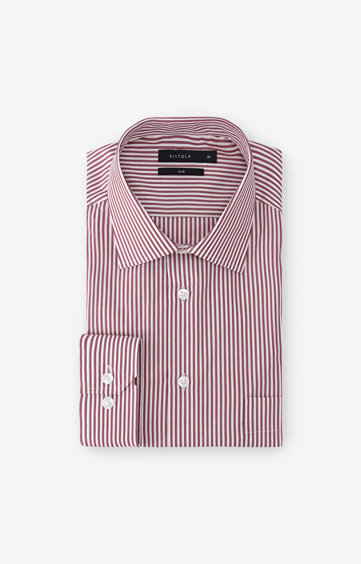 Koszula slim fit w prążek