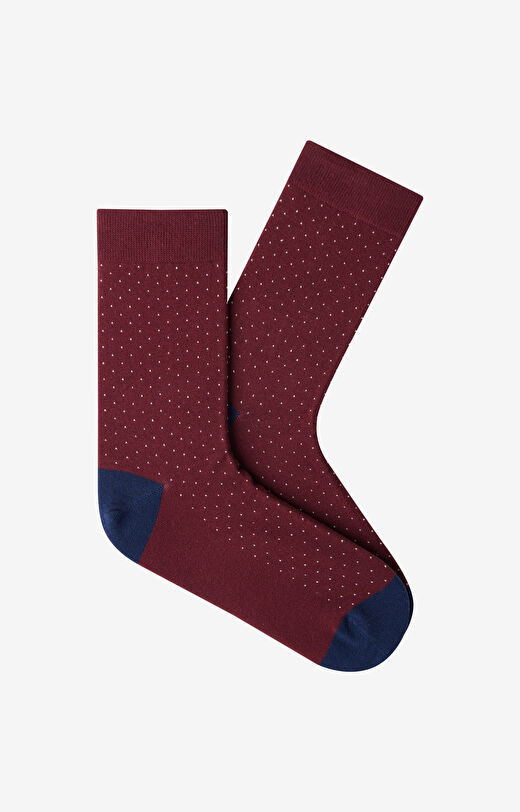 Długie skarpety w kropki