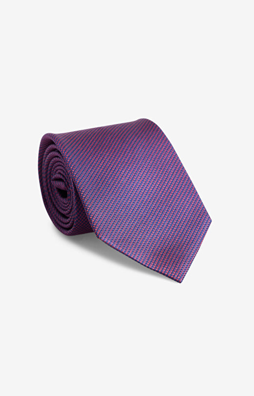 Jedwabny krawat w mikrowzór