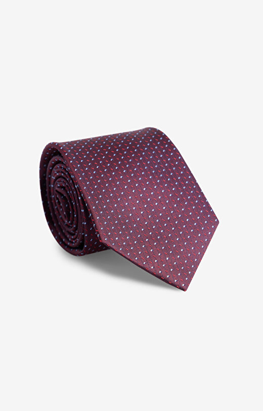 Jedwabny krawat w mikrowzór