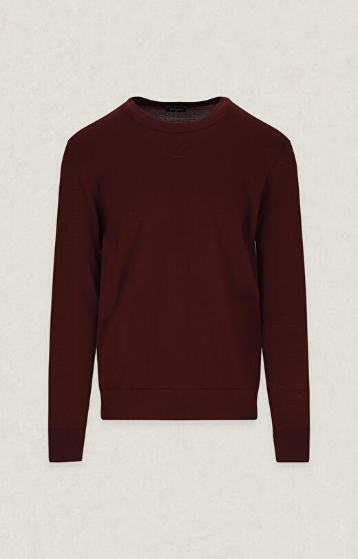 Gładki sweter round neck