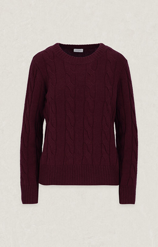 Wełniany sweter round neck