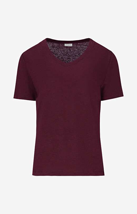Lniany t-shirt
