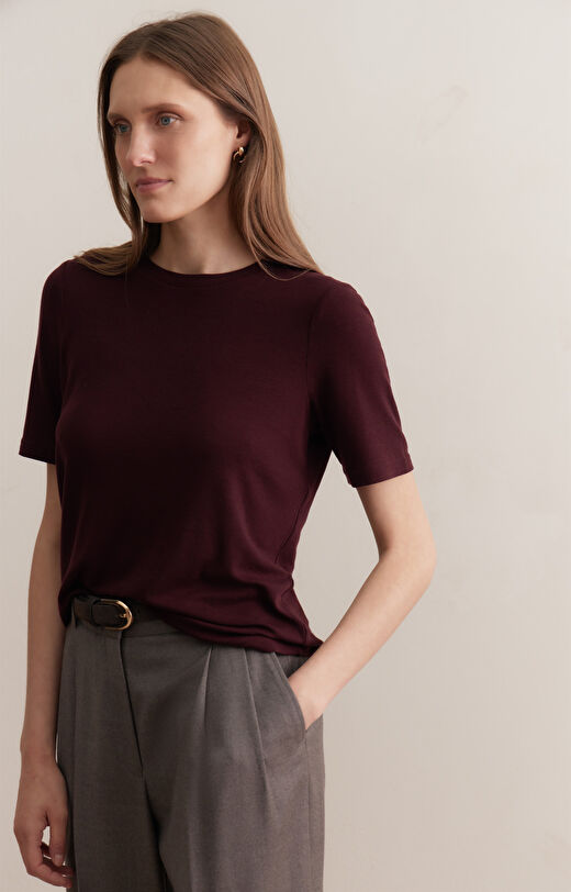 Gładki t-shirt regular