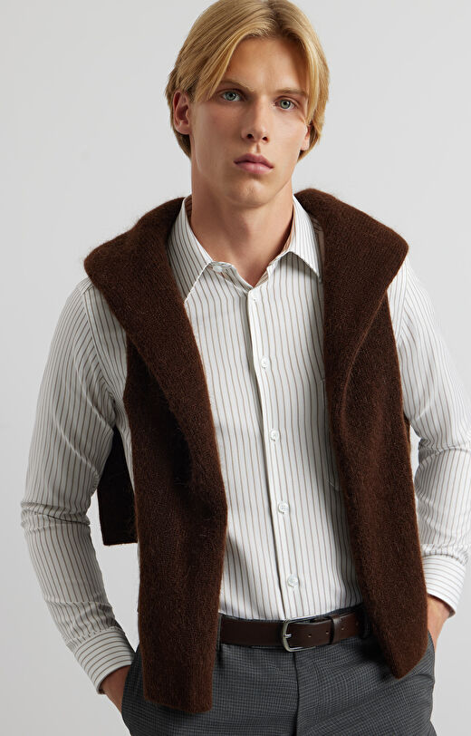 Koszula slim w prążek