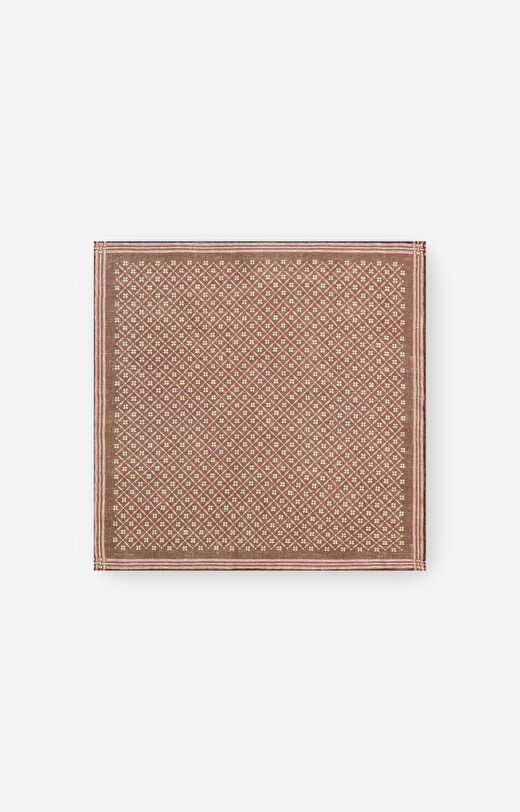 Wełniana poszetka w mikrowzór