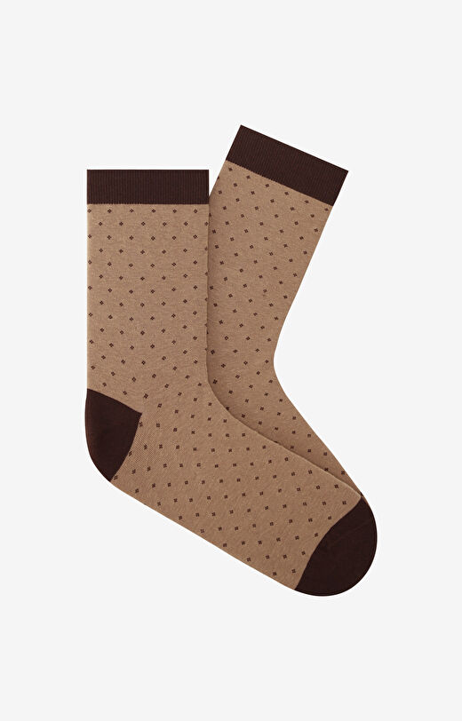 Długie skarpety w mikrowzór