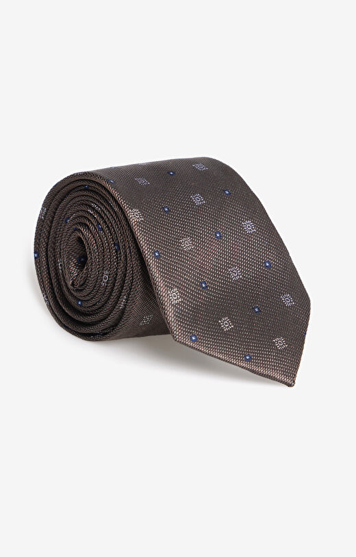 Jedwabny krawat w mikrowzór
