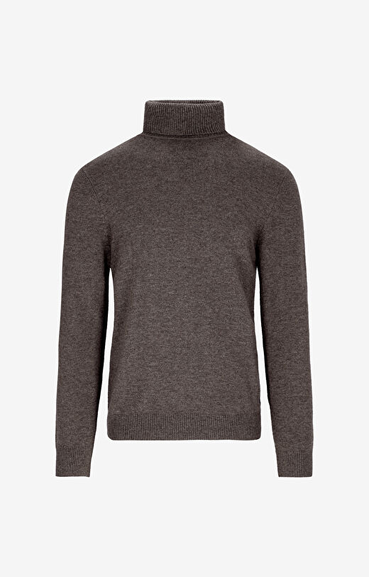 Sweter z melanżowej dzianiny